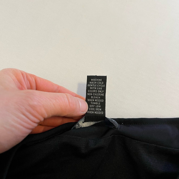 INC International Concepts Black flowy knee length skirt S - Picture 3 of 8